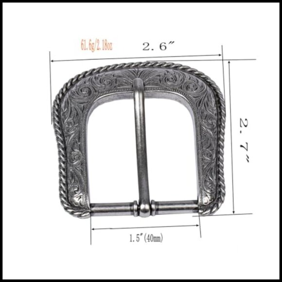 Western Cowboy Belt Buckle Replacement for 1.5\